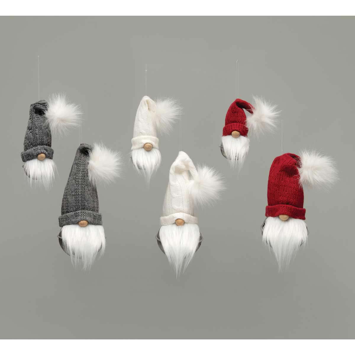 b50 GNOME JINGLE BELL BURGUNDY 3.5 IN X 12 IN POLYESTER